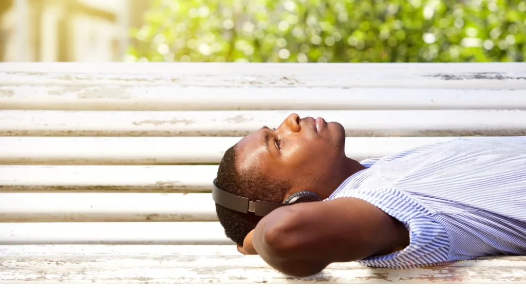 Introverted man contemplating resilience