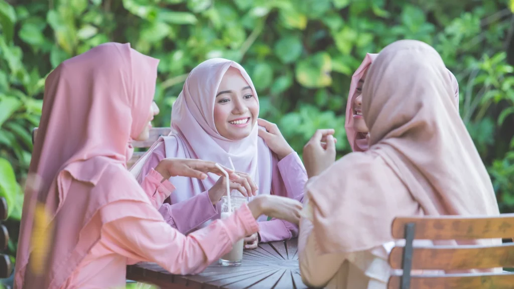 Women talking and listening to each other compassionately